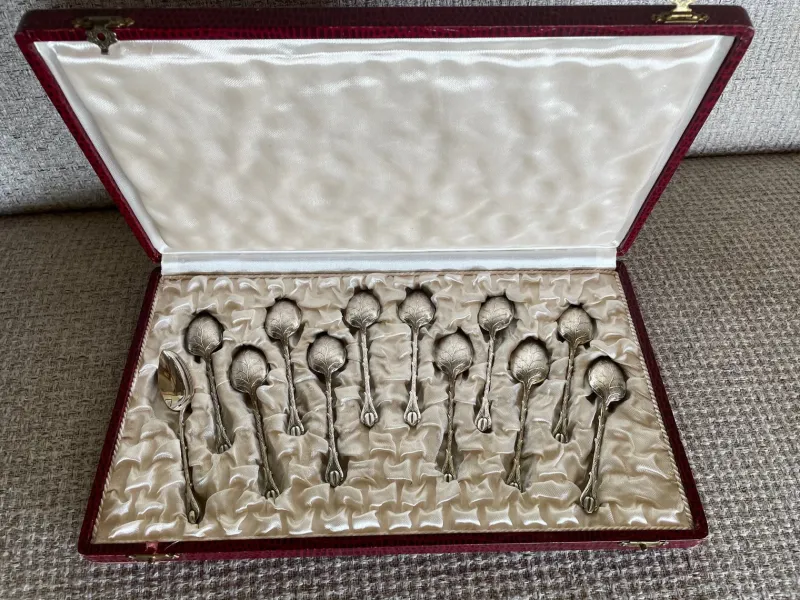 Discount Pamono Vintage Silver Tea Spoons, 1950s, Set of 12