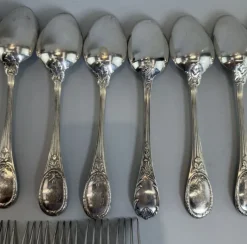 Online Pamono Vintage Silver-Plated Cutlery Set from Christofle, 1980s