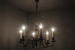 Pamono Vintage Six-Arm Chandelier, 1970s> Ceiling Lights