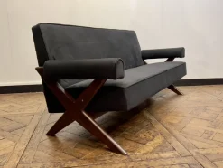 Pamono Vintage Sofa and Armchairs by Pierre Jeanneret, 1956, Set of 3