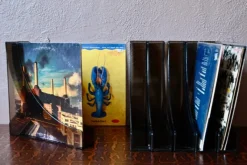 Online Pamono Vintage Space Age Boomerang Vinyl Record Holders in Smoked Acrylic, 1970s, Set of 6