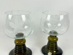 Outlet Pamono Vintage Special Edition Roemer Mouth-Blown Wine Glasses for Schott & Zwiesel, 1970s, Set of 2