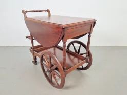 Hot Pamono Vintage Spindle Bar Cart in Wood, France, 1970s