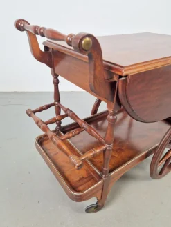 Hot Pamono Vintage Spindle Bar Cart in Wood, France, 1970s