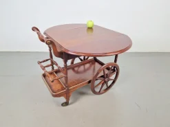 Hot Pamono Vintage Spindle Bar Cart in Wood, France, 1970s