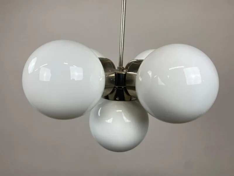 Pamono Vintage Sputnik Chandelier attributed to Napako, 1970s