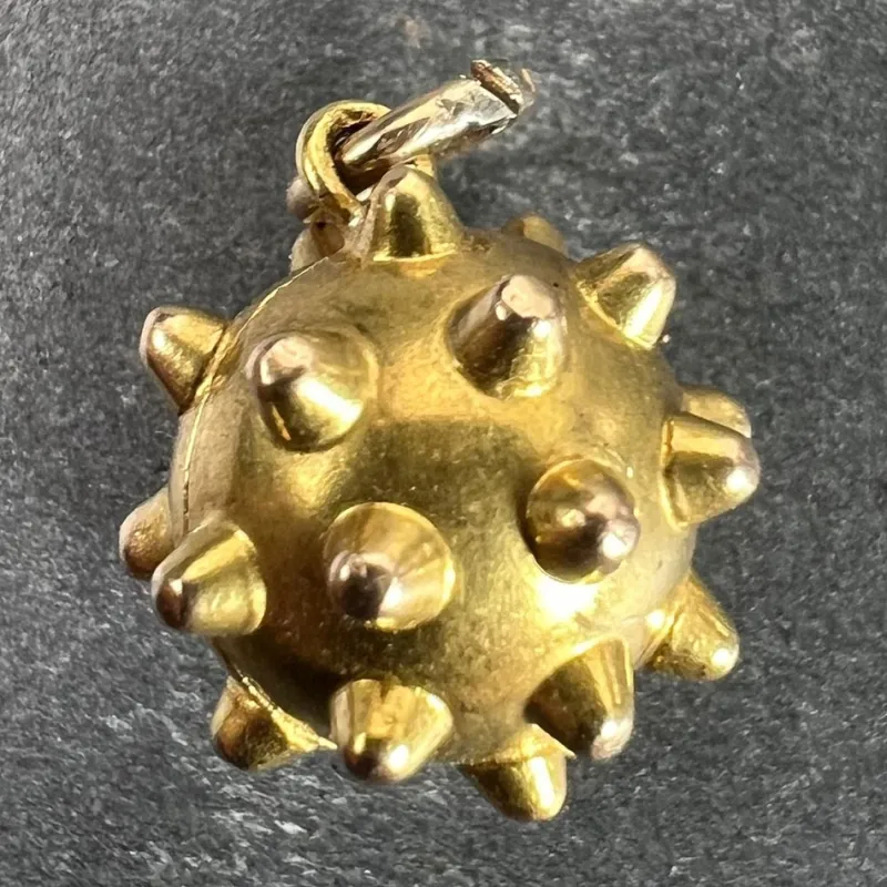 Best Pamono Vintage Sputnik Locket 18k Yellow Gold Charm Pendant, 1920s