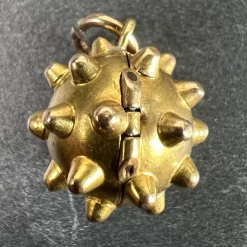 Best Pamono Vintage Sputnik Locket 18k Yellow Gold Charm Pendant, 1920s