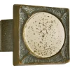 Discount Pamono Vintage Square Push Pull Door Handle in Bronze and Glass, 1960s