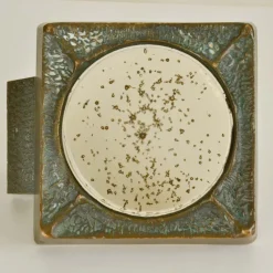 Discount Pamono Vintage Square Push Pull Door Handle in Bronze and Glass, 1960s