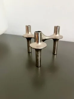 Hot Pamono Vintage Stackable Candlestick Orion Series from Stoff Nagel, Germany, 1970s, Set of 2