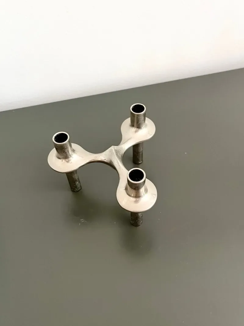 Hot Pamono Vintage Stackable Candlestick Orion Series from Stoff Nagel, Germany, 1970s, Set of 2