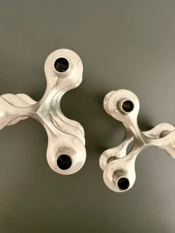 Hot Pamono Vintage Stackable Candlestick Orion Series from Stoff Nagel, Germany, 1970s, Set of 2