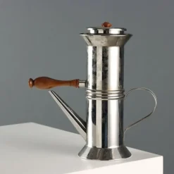 Pamono Vintage Stainless Steel Coffee Maker by Riccardo Dalisi for Alessi><noscript><img width=
