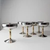 Sale Pamono Vintage Stainless Steel Champagne Bowls in Bamboo, Italy, 1970s, Set of 6