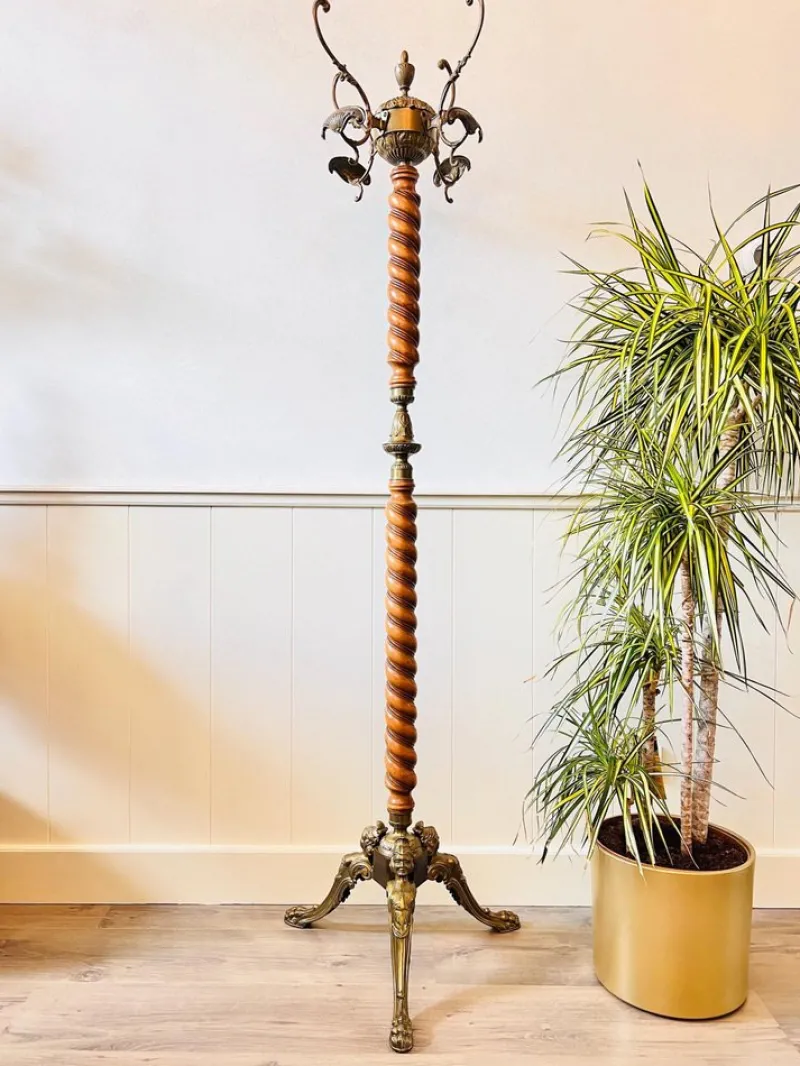 Clearance Pamono Vintage Standing Coat Rack in Wood Coat Stand Rack with Hooks