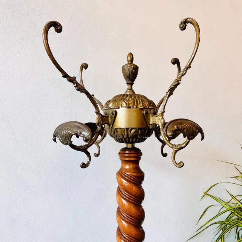 Clearance Pamono Vintage Standing Coat Rack in Wood Coat Stand Rack with Hooks