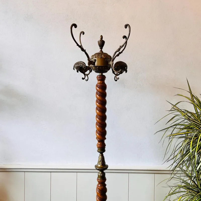 Clearance Pamono Vintage Standing Coat Rack in Wood Coat Stand Rack with Hooks