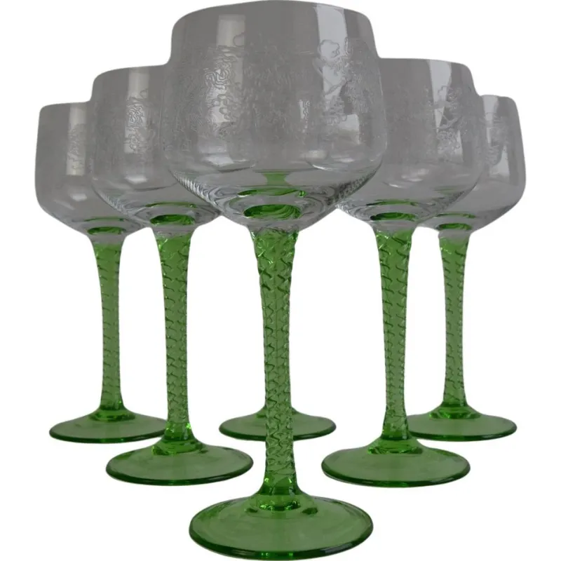Pamono Vintage Stemmed Glasses, 1960s, Set of 6> Glassware