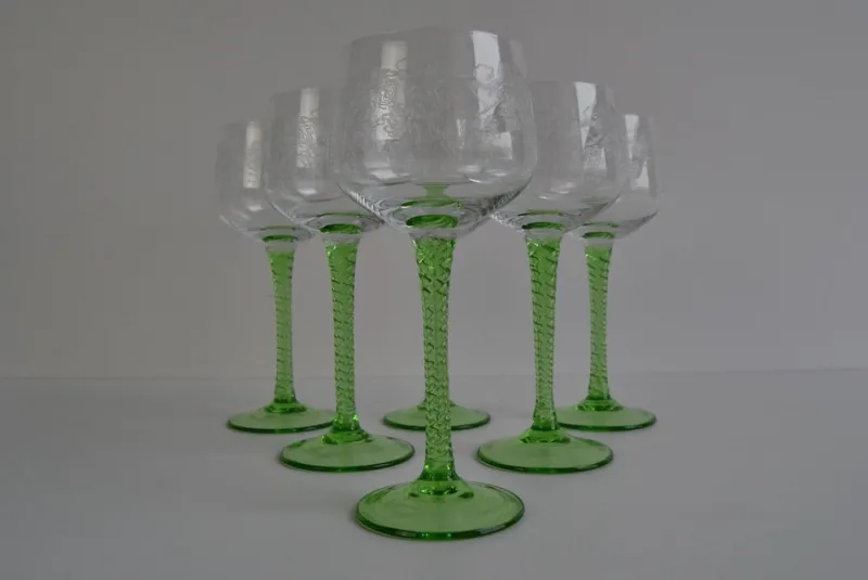 Pamono Vintage Stemmed Glasses, 1960s, Set of 6> Glassware