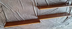 Pamono Vintage String Shelf with Teak Shelves by Kajsa & Nisse Strinning, 1970s><noscript><img width=