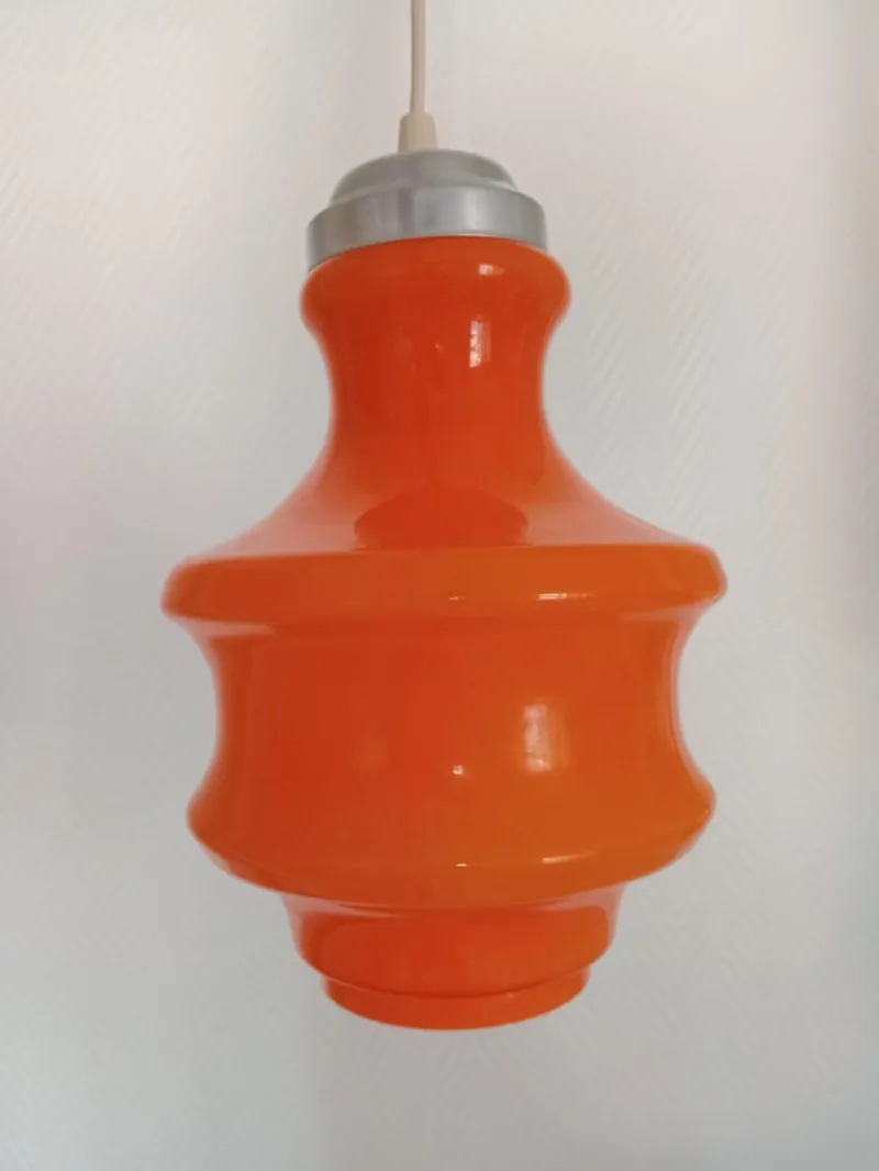 Pamono Vintage Suspension in Orange, 1970> Ceiling Lights