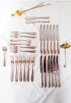 Best Pamono Vintage Swedish Gab Cutlery, 1930s, Set of 28