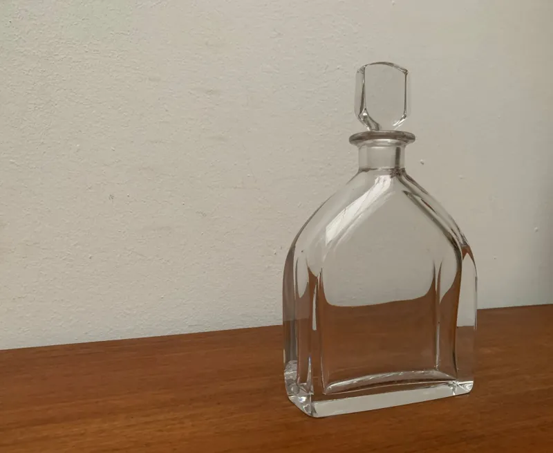 Best Pamono Vintage Swedish Glass Bottle from Orrefors