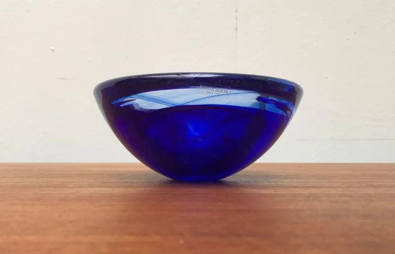 Pamono Vintage Swedish Glass Bowl from Kosta Boda> Bowls