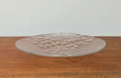 Clearance Pamono Vintage Swedish Glass Plate with Grape Decoration by Ann Wärff for Kosta Boda