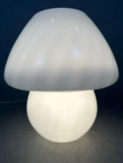 Online Pamono Vintage Swirl Glass Mushroom Lamp, 1980s