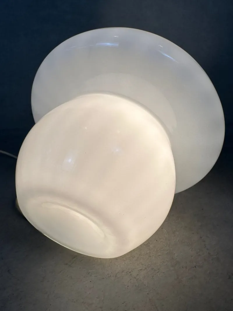 Online Pamono Vintage Swirl Glass Mushroom Lamp, 1980s