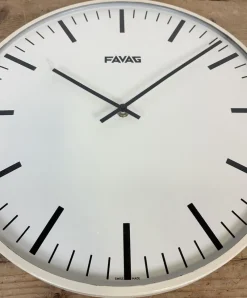 Hot Pamono Vintage Swiss Beige Wall Clock from Favag, 1970s