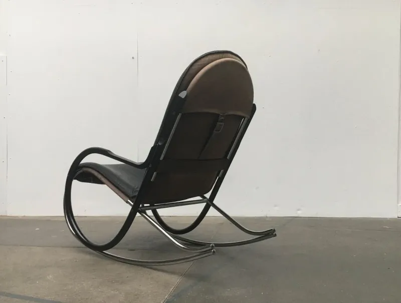 Pamono Vintage Swiss Nonna Rocking Chair by Paul Tuttle for Strässle> Rocking Chairs