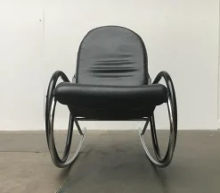 Pamono Vintage Swiss Nonna Rocking Chair by Paul Tuttle for Strässle><noscript><img width=