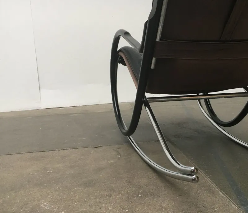 Pamono Vintage Swiss Nonna Rocking Chair by Paul Tuttle for Strässle> Rocking Chairs