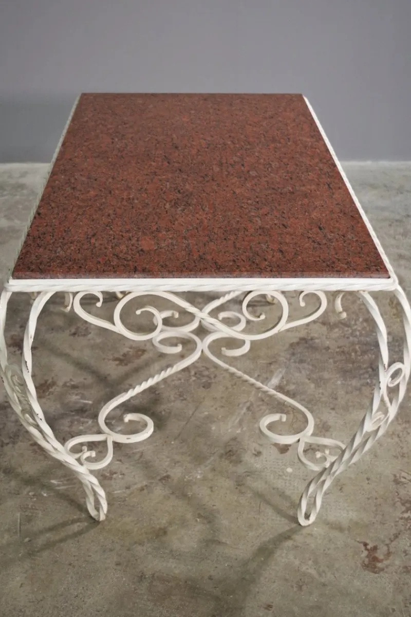 Pamono Vintage Table by Carrara Carrara Marmo and Worn Marma, 1940s> Garden Tables