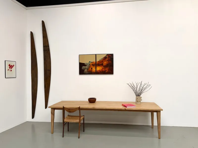 Pamono Vintage Table in Oak and Chestnut, 1950s> Dining Tables & Sets
