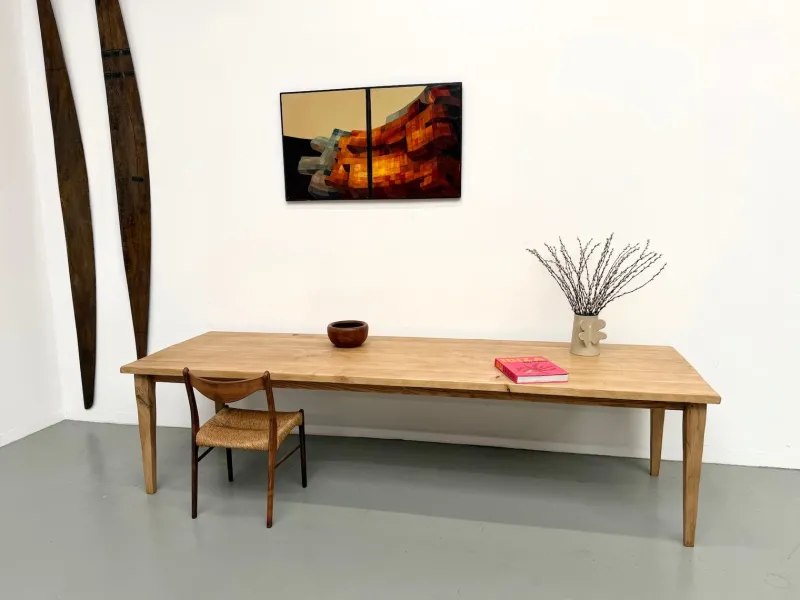 Pamono Vintage Table in Oak and Chestnut, 1950s> Dining Tables & Sets