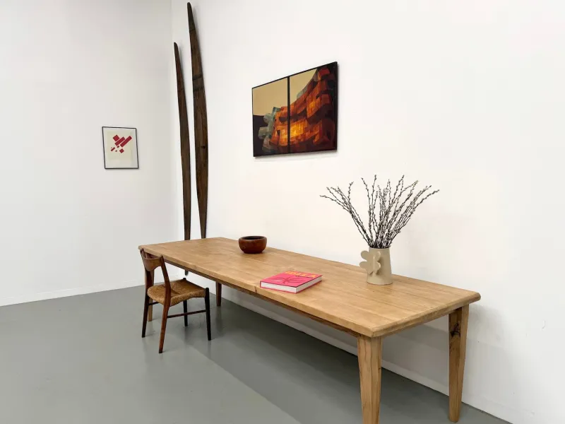 Pamono Vintage Table in Oak and Chestnut, 1950s> Dining Tables & Sets