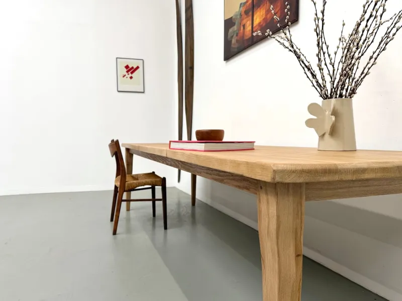Pamono Vintage Table in Oak and Chestnut, 1950s> Dining Tables & Sets