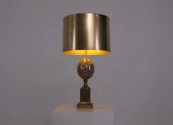 Pamono Vintage Table Lamp in Onyx from Maison Charles Paris, 1970s> Table Lamps