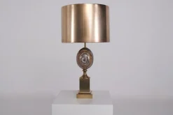 Pamono Vintage Table Lamp in Onyx from Maison Charles Paris, 1970s><noscript><img width=