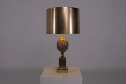Pamono Vintage Table Lamp in Onyx from Maison Charles Paris, 1970s><noscript><img width=