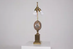 Pamono Vintage Table Lamp in Onyx from Maison Charles Paris, 1970s><noscript><img width=