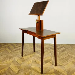 Clearance Pamono Vintage Table with Height Adjustable Lectern Stand