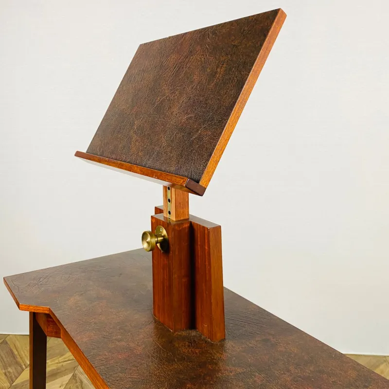 Clearance Pamono Vintage Table with Height Adjustable Lectern Stand