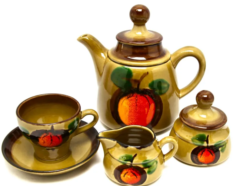 Pamono Vintage Tableware by Gallo Calvados for Villeroy & Boch, Set of 61> Coffee & Tea Service
