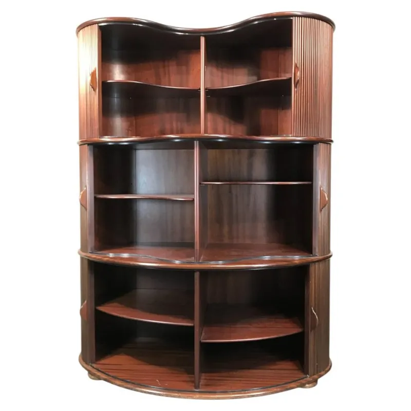 Pamono Vintage Tambour Door Cabinet attributed to Robert and Trix Haussmann, 1977> Cabinets & Wardrobes