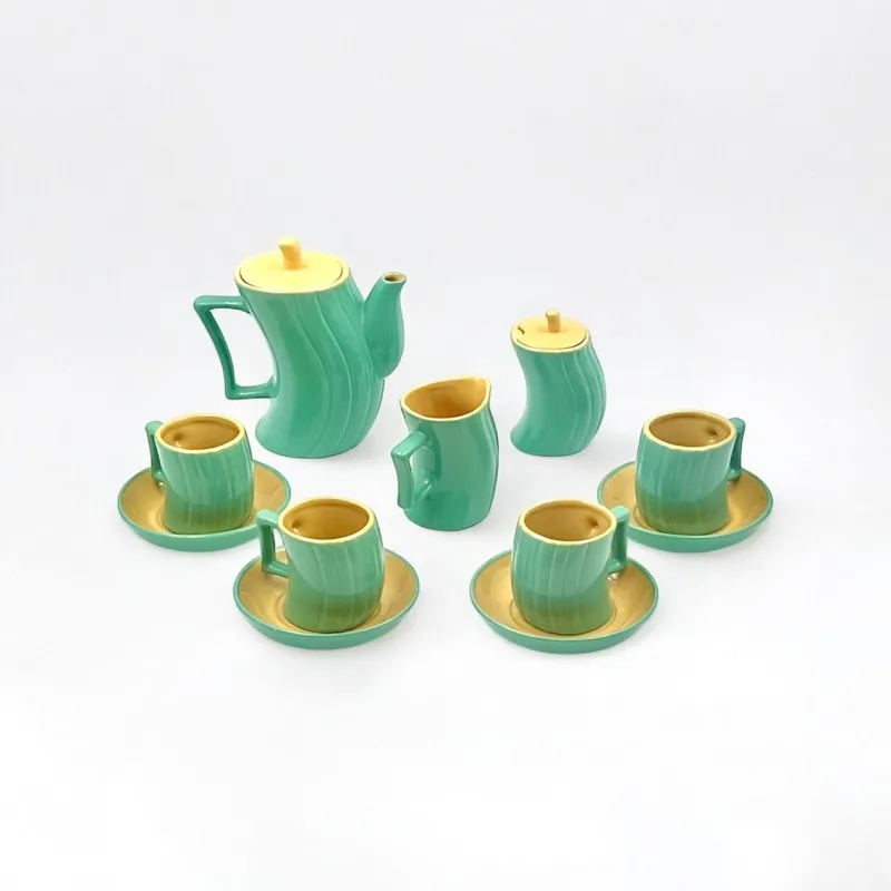 Clearance Pamono Vintage Tea Service by Massimo Iosa Ghini for Memphis Naj Oleari, 1980s, Set of 13